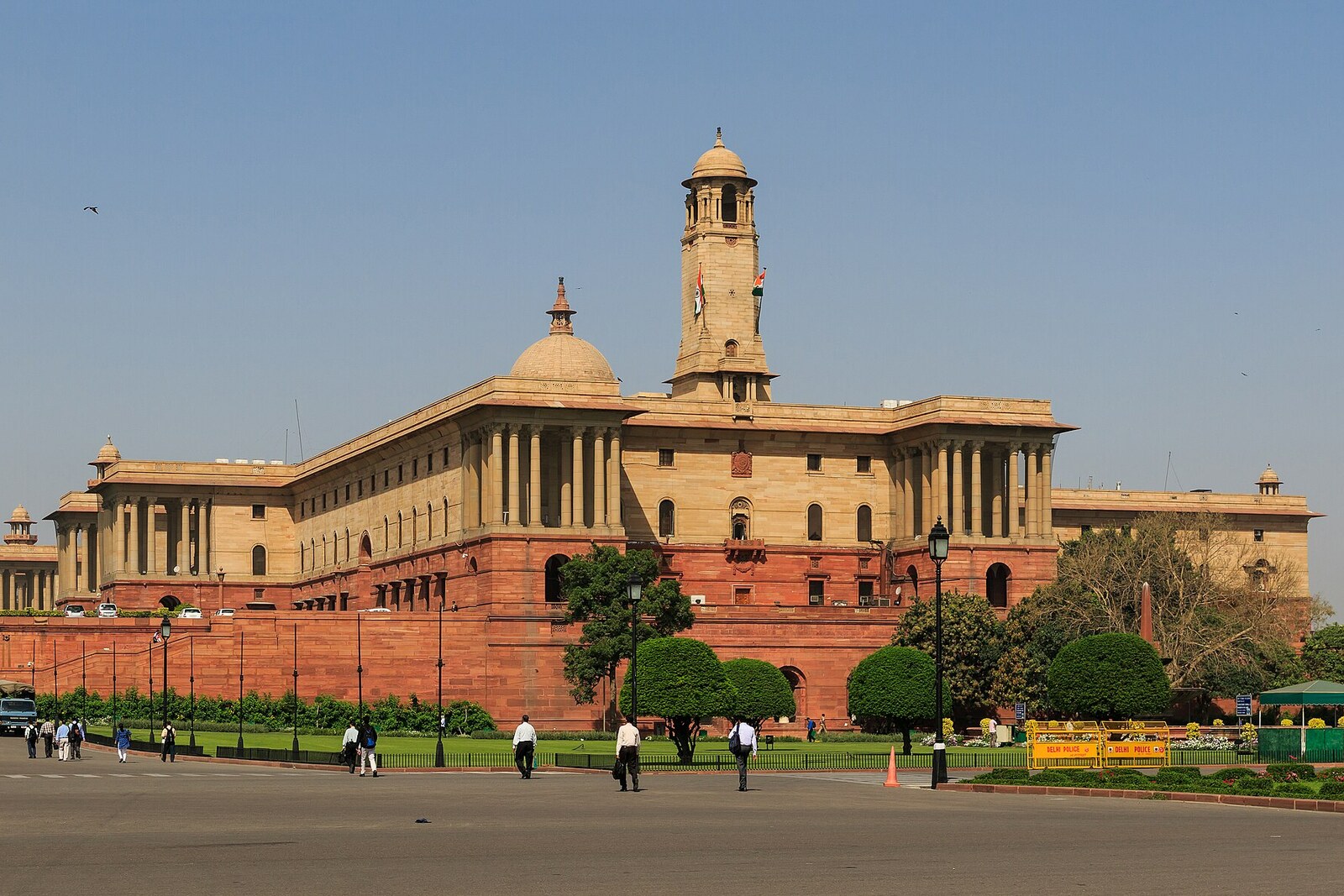 The North and South Secretariat Blocks on Raisina Hill.