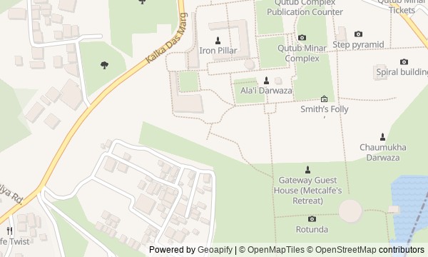Walk map: From Qutb Minar to Mehrauli: power, building projects, and remaking