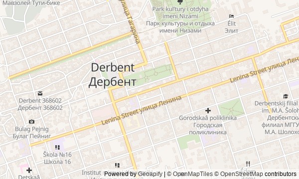 Walk map: Derbent: From the Citadel to the Caspian Sea