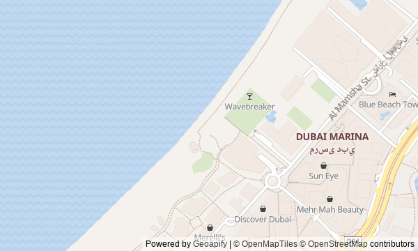 Walk map: Dubai's New Waterfront: From the Marina to Bluewaters Island