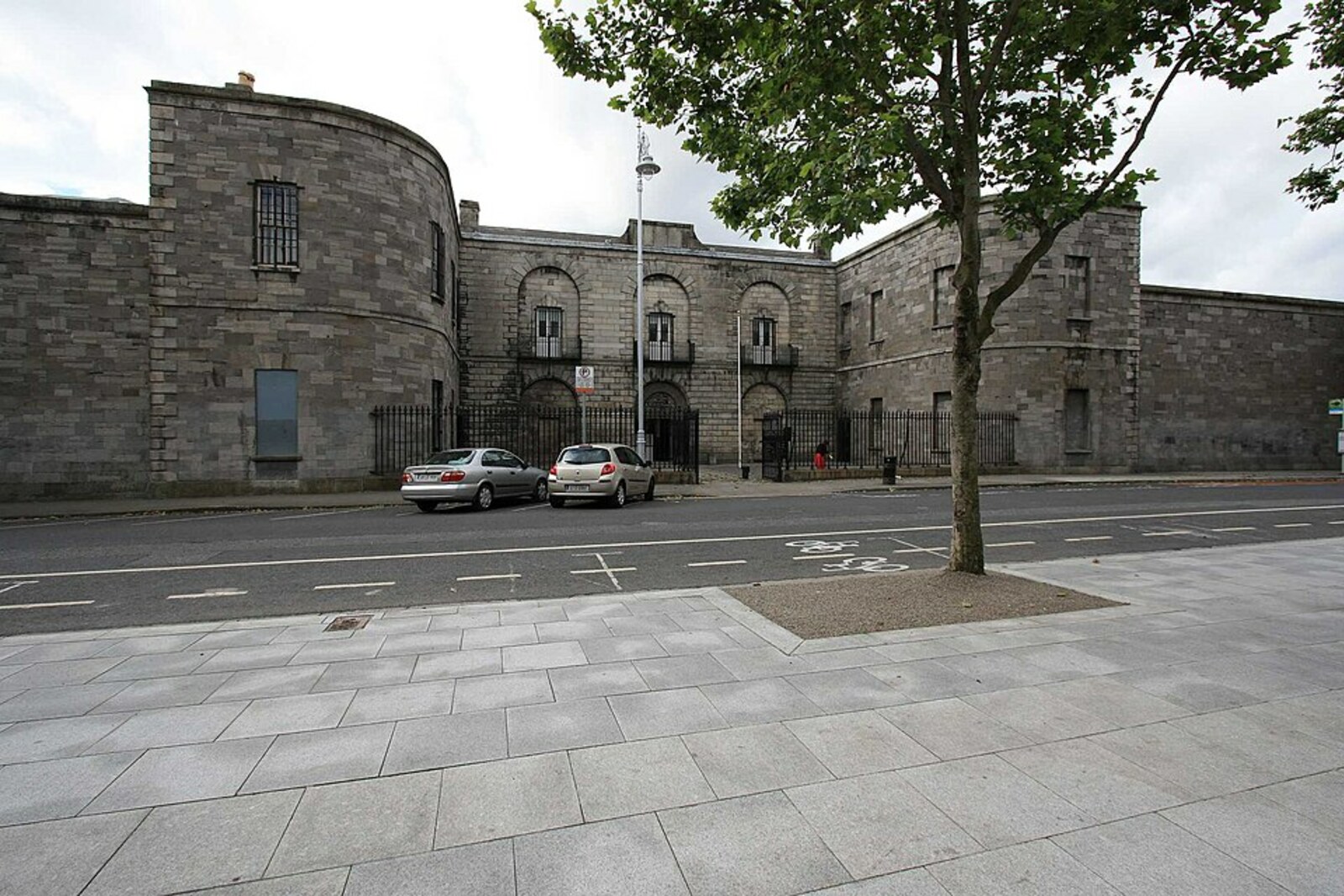The main entrance to Kilmainham Gaol in Dublin.