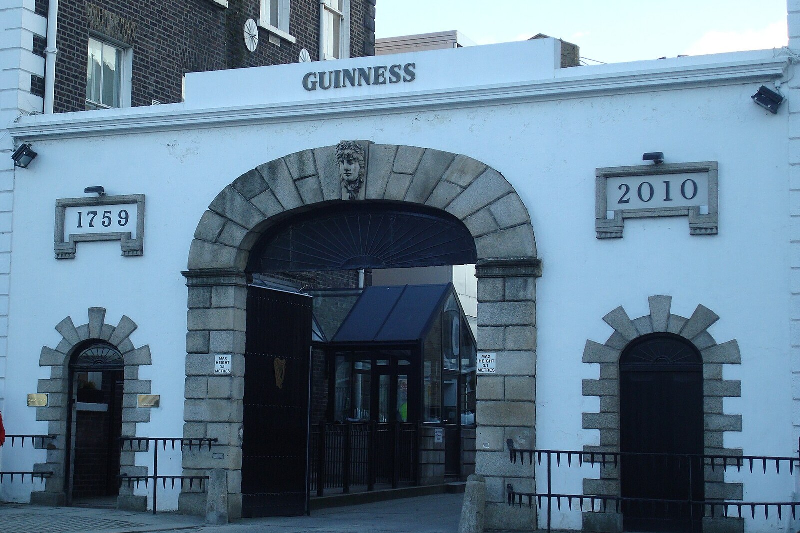 St James’s Gate, the entrance to Guinness Brewery, Dublin