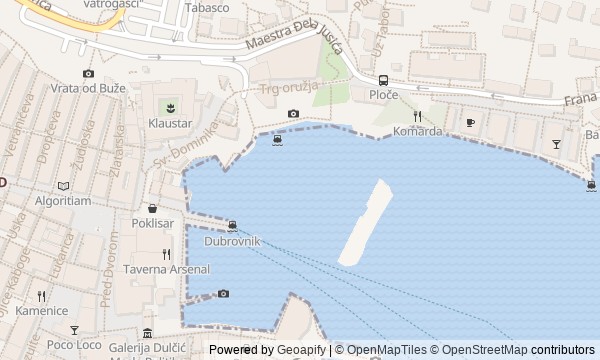 Walk map: Eastern Dubrovnik: Gates, Harbour, and Quarantine