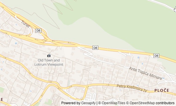 Walk map: Mount Srđ Above Dubrovnik: Views, Defense, and Memory