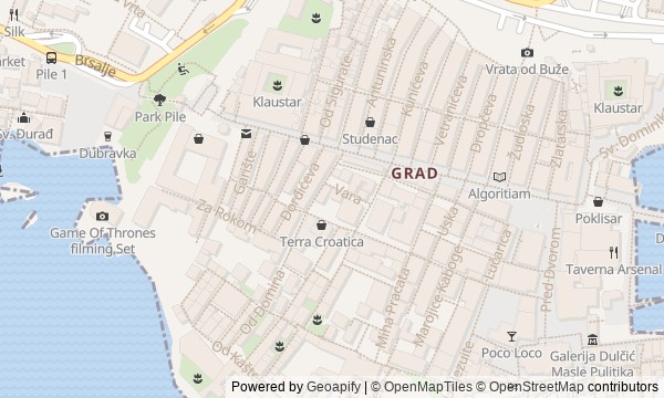 Walk map: Dubrovnik City Walls and Fortresses: The Defensive Ring