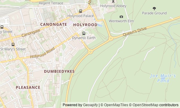 Walk map: Above Edinburgh: Calton Hill, Holyrood and Salisbury Crags