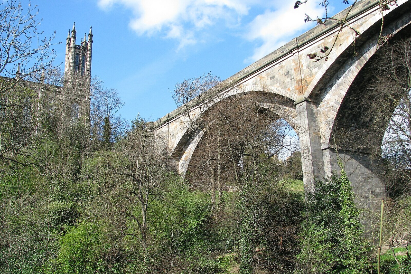 Stone Dean Bridge over a green valley