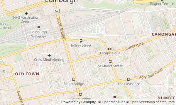 Walk map: The Royal Mile: Power from the Castle to Holyrood
