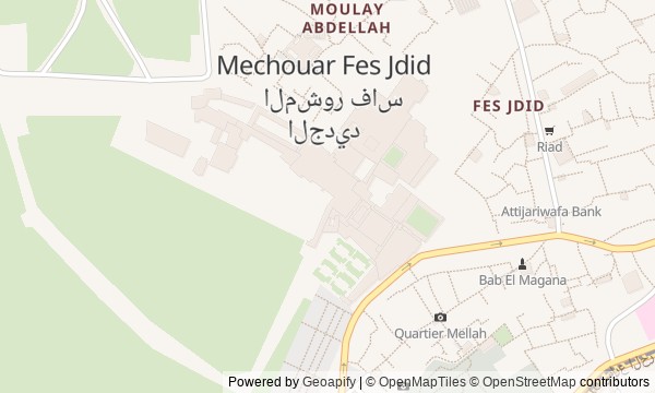Walk map: Fes el-Jdid: palace, Mellah, and Jnan Sbil Gardens