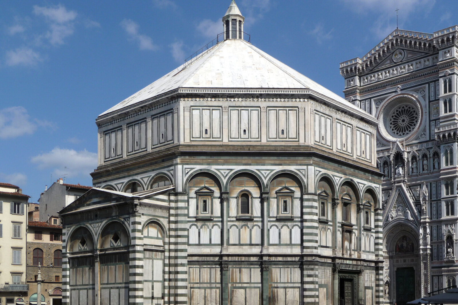 The Baptistery of St. John in Florence, seen from the square.