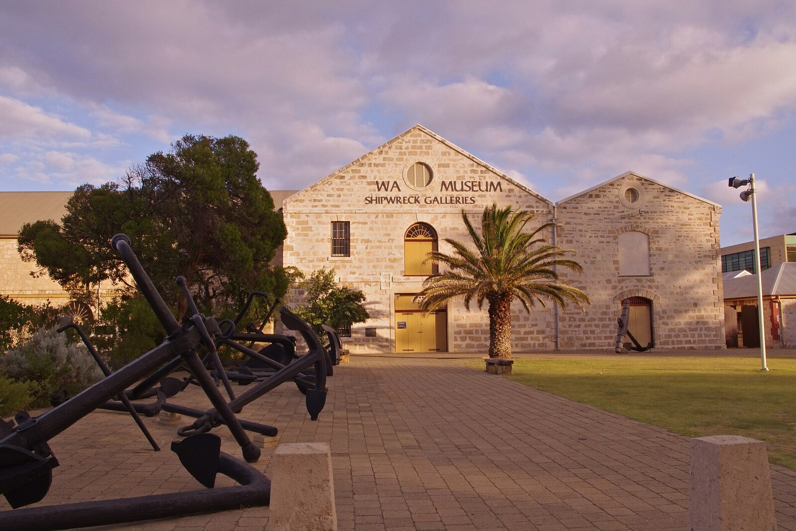 Limestone buildings of the former Commissariat Buildings in Fremantle.