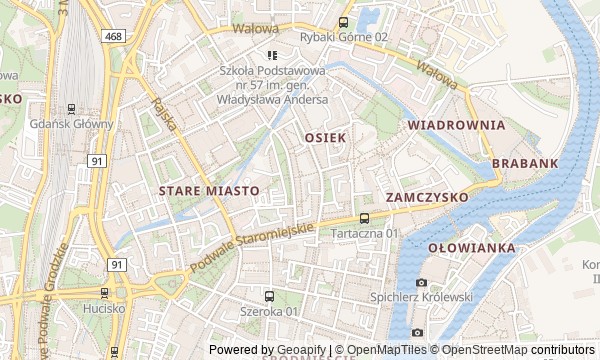 Walk map: Gdańsk: A Merchant City and Solidarity