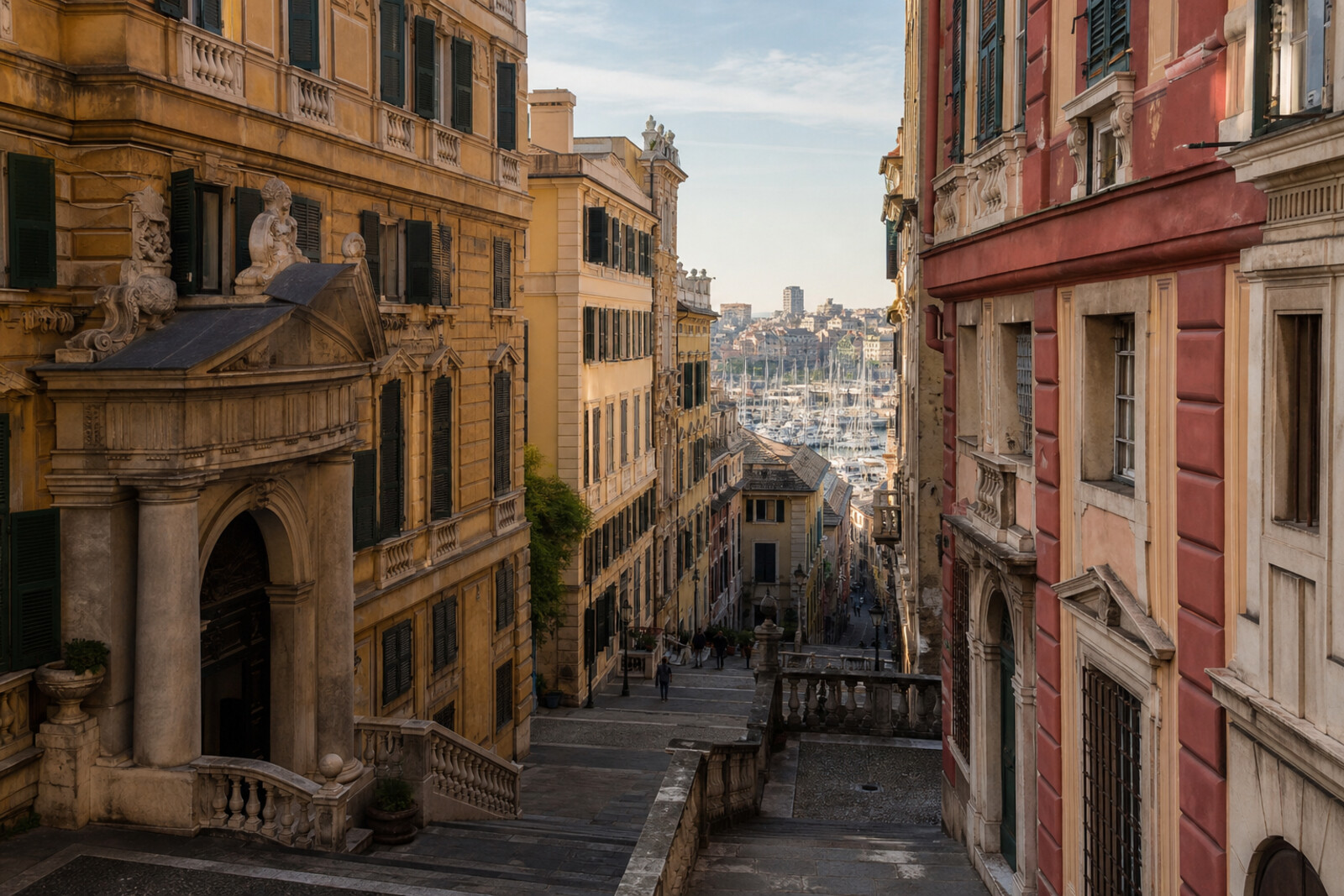 Editorial hero image generated for the city of Genoa