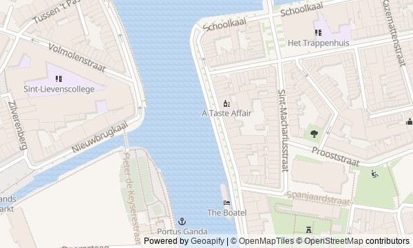 Walk map: At Ghent's Origins: Rivers and the Abbey Quarter