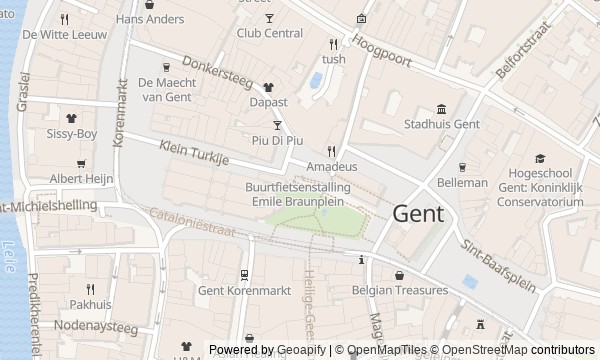 Walk map: Ghent: River, Market, and Three Towers