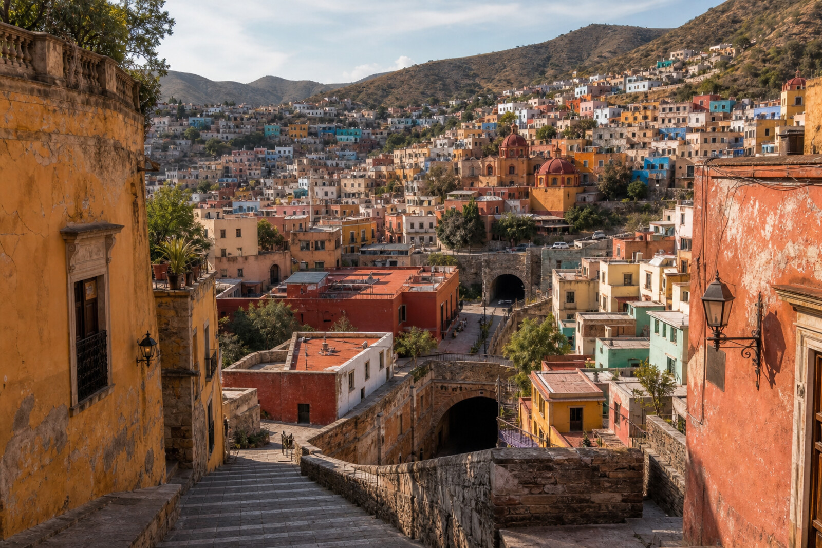 Editorial hero image generated for the city of Guanajuato