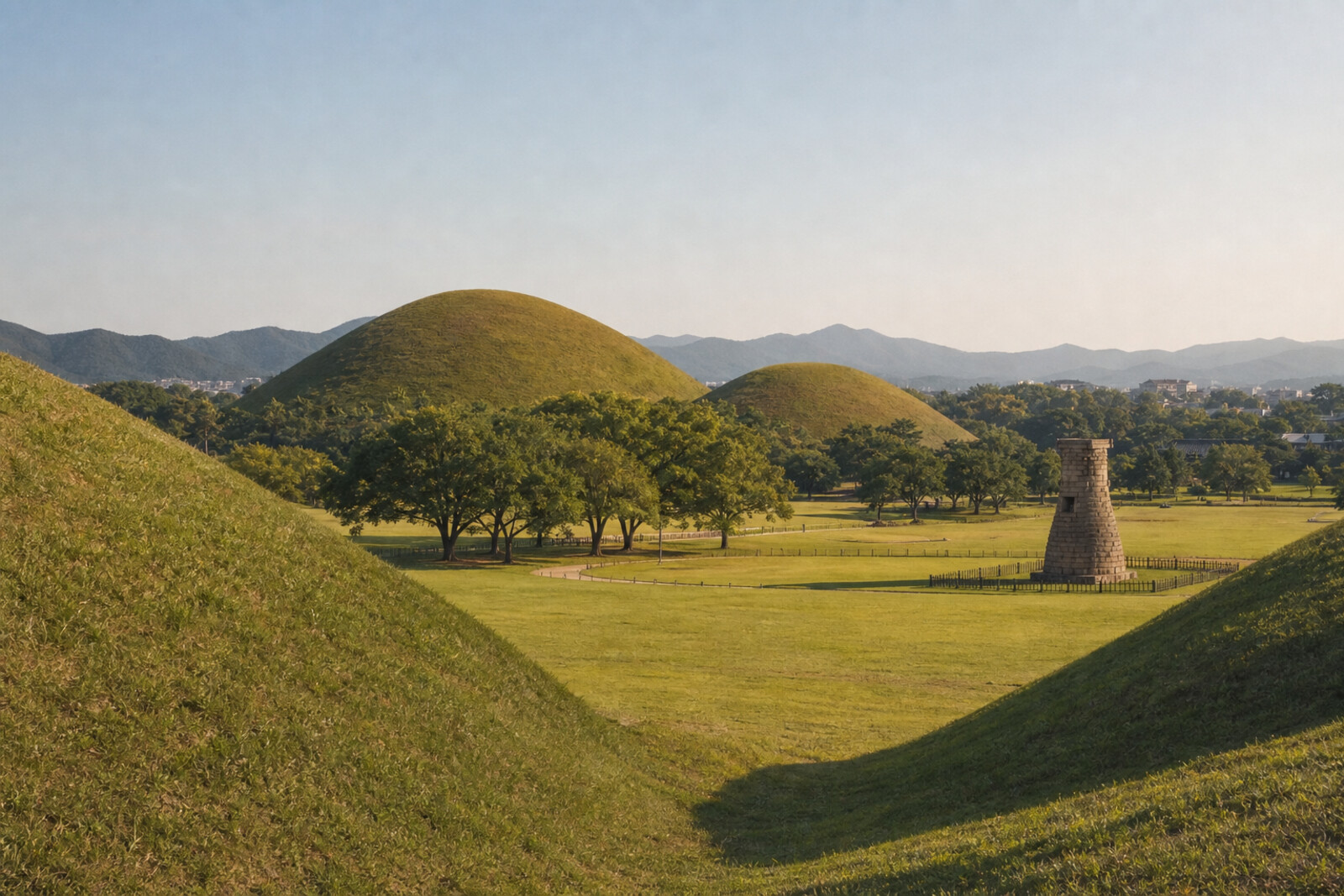 Generated editorial hero image of Gyeongju