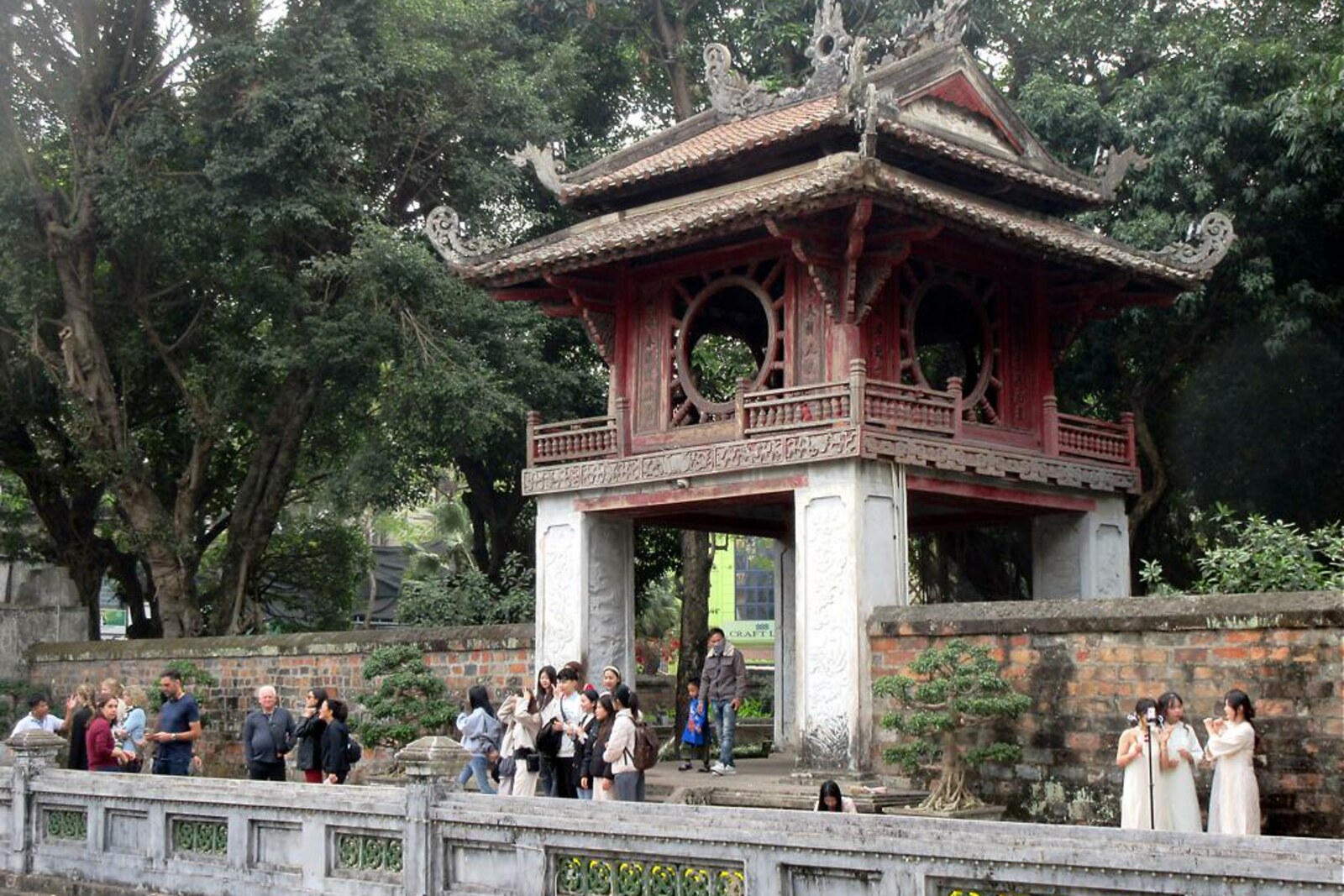 Khue Van Pavilion in the Temple of Literature complex in Hanoi.