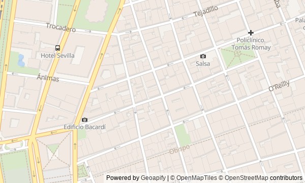 Walk map: Prado and Havana's Grand Facades
