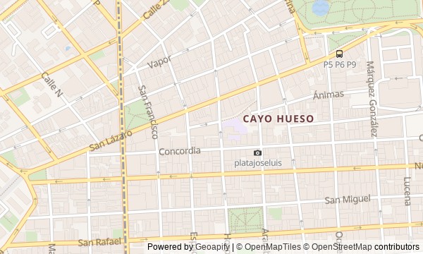 Walk map: Vedado: Malecón and Modern Havana