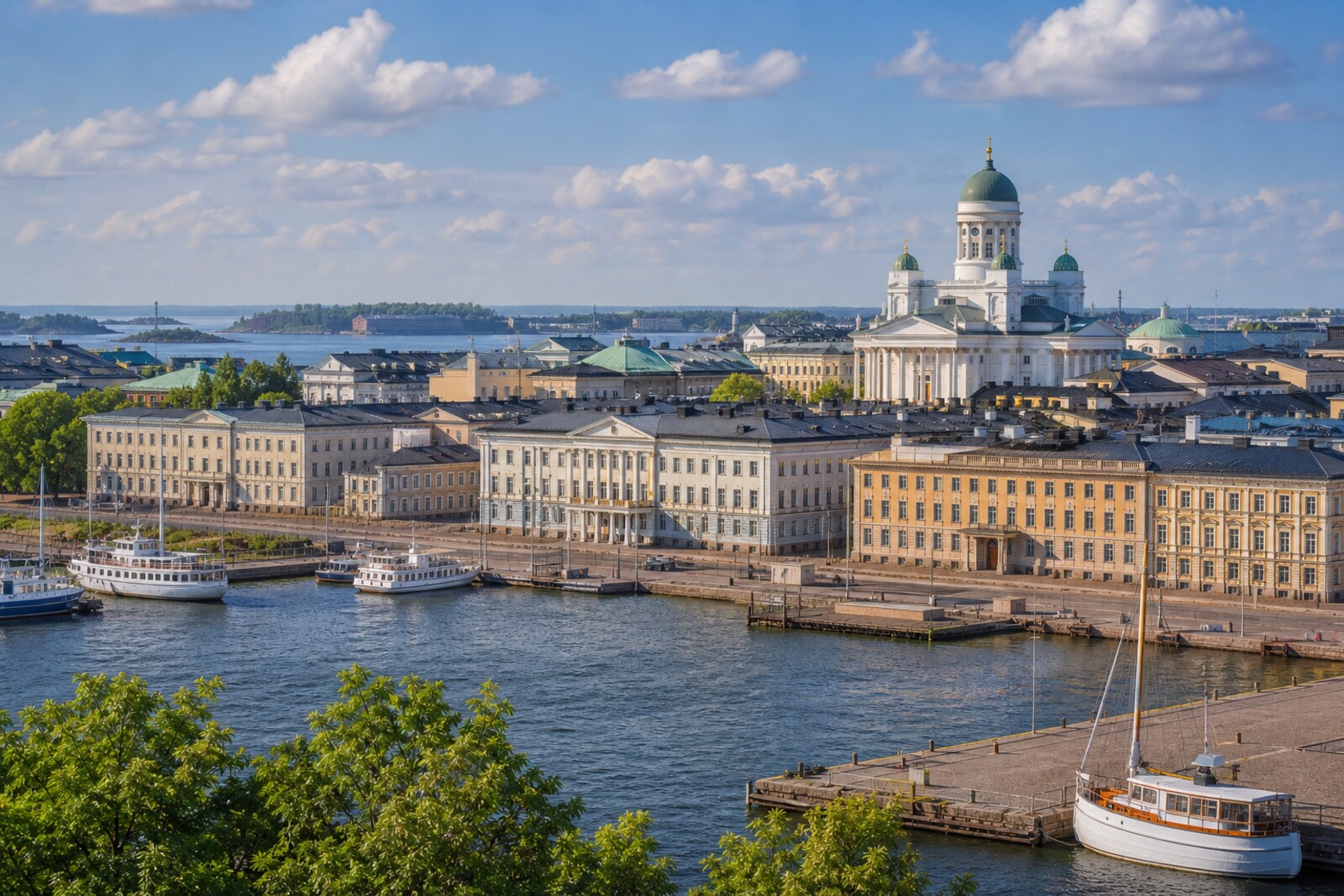 Editorial hero image generated for the city of Helsinki