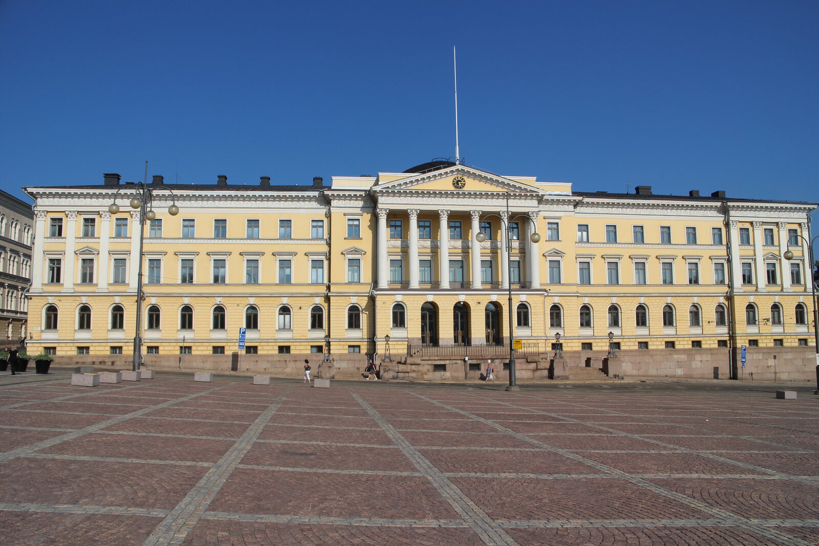 Government Palace on the eastern side of Senate Square