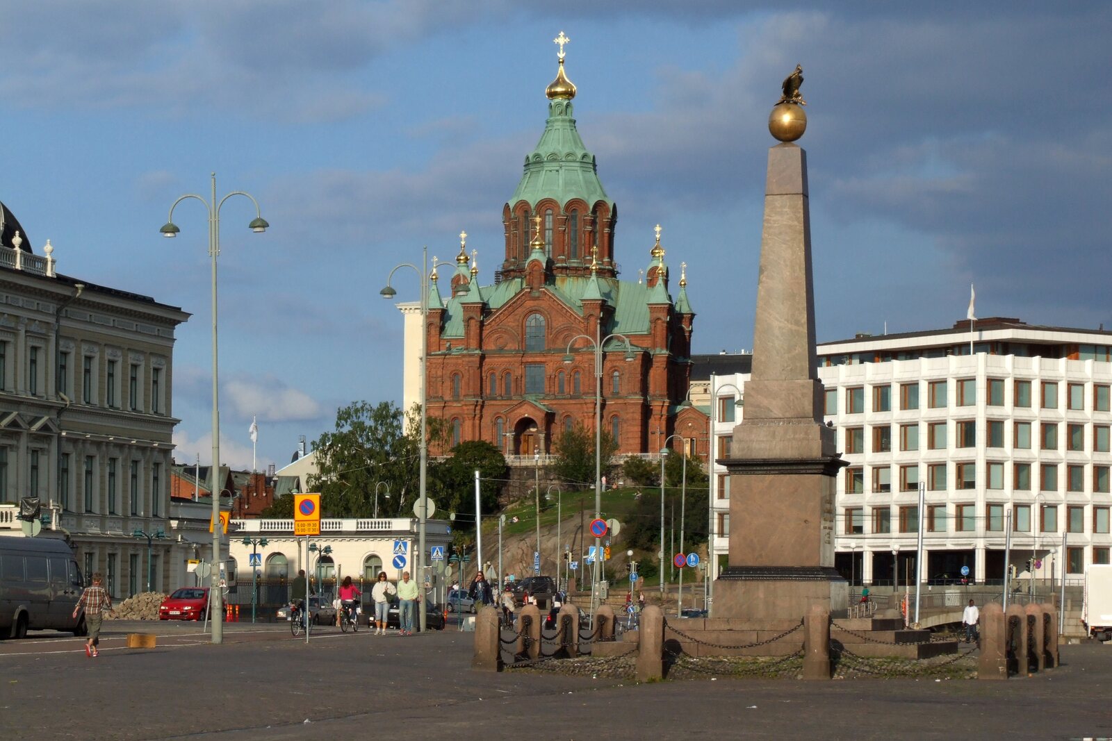 Market Square and the Stone of the Empress by Helsinki Harbor