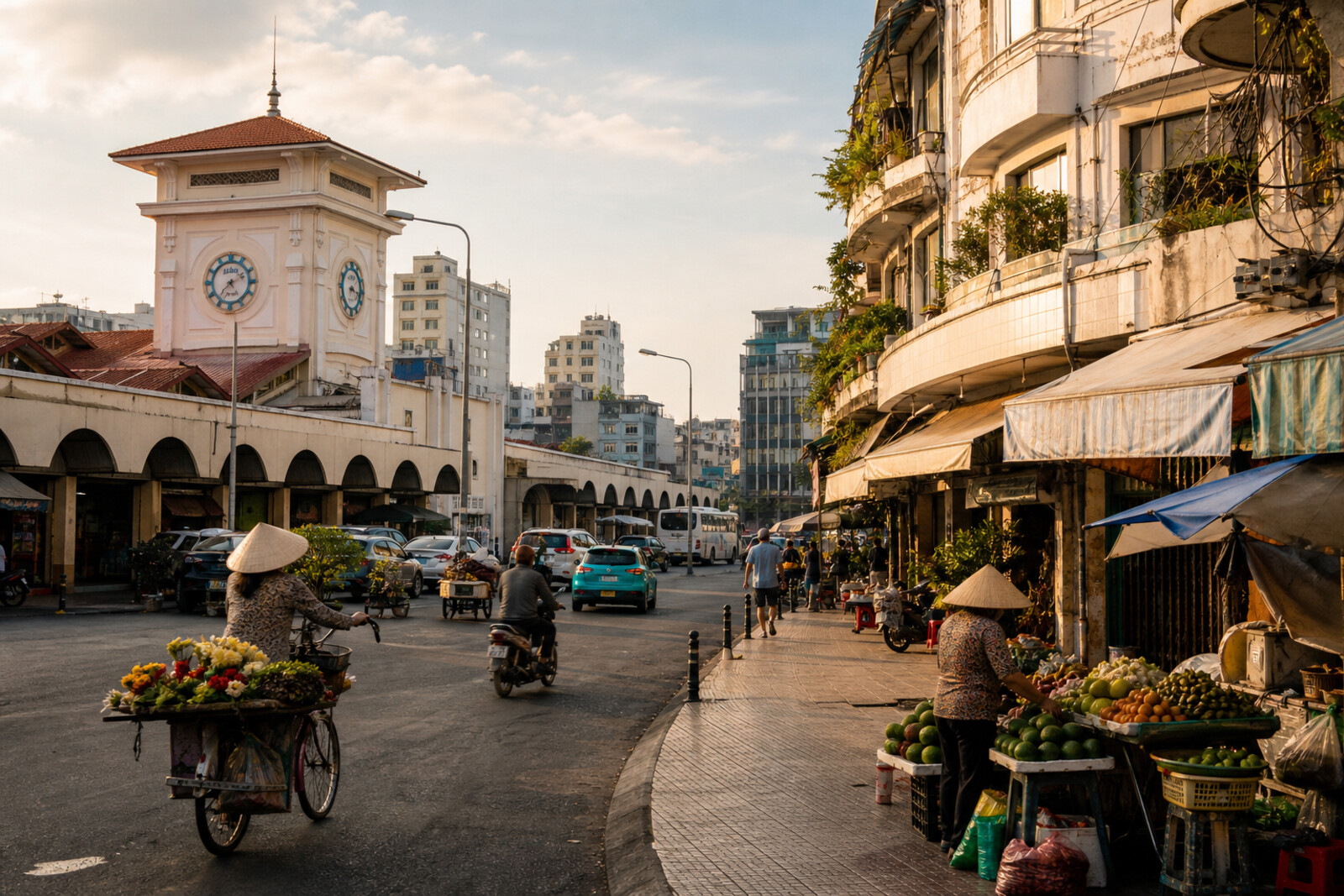 Generated editorial cover image for the route “ho-chi-minh-city-ben-thanh-traders-art-deco”