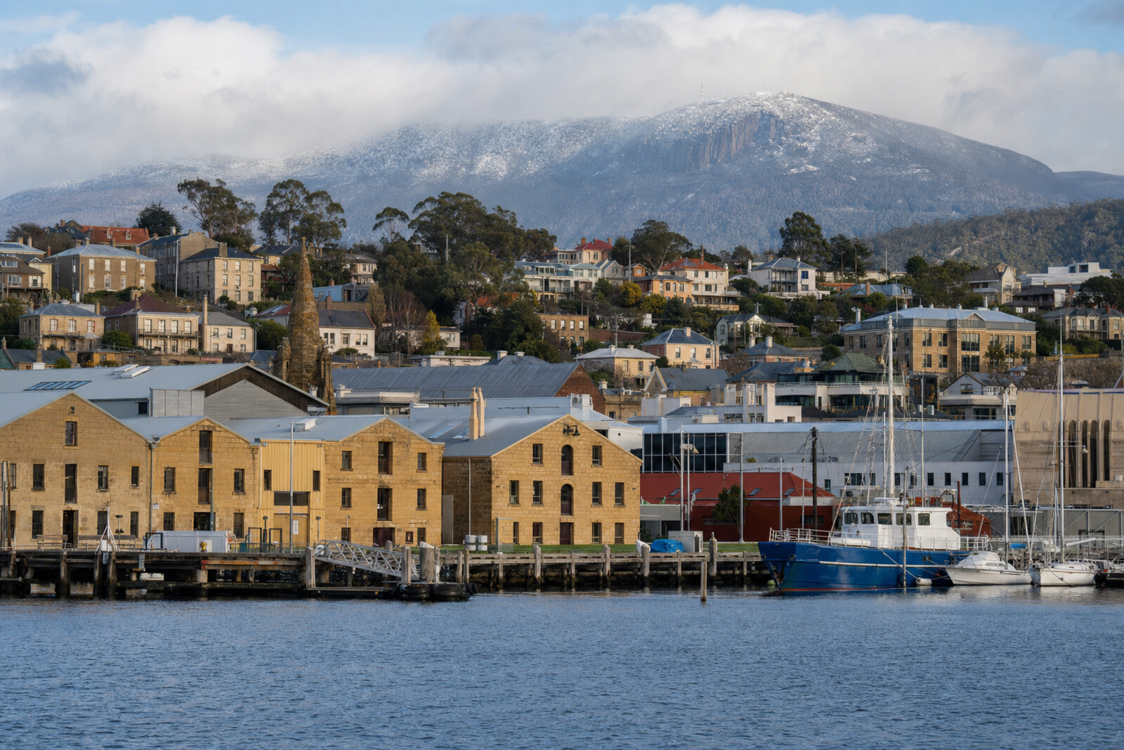 Generated editorial hero image of Hobart