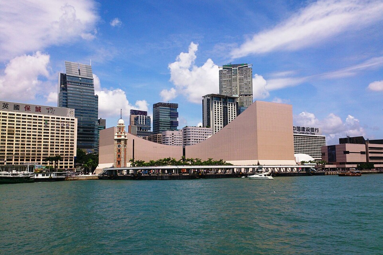 Hong Kong Cultural Centre viewed from Victoria Harbour