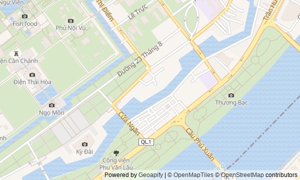 Walk map: Imperial Hue: citadel, river, and market