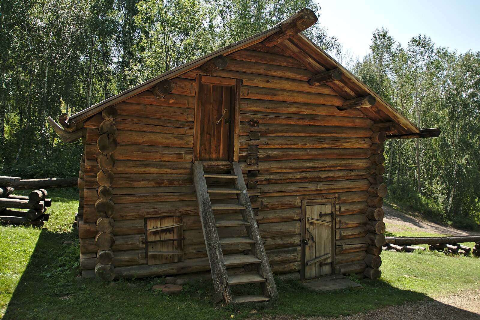 The upper watermill of the cascade in Taltsy