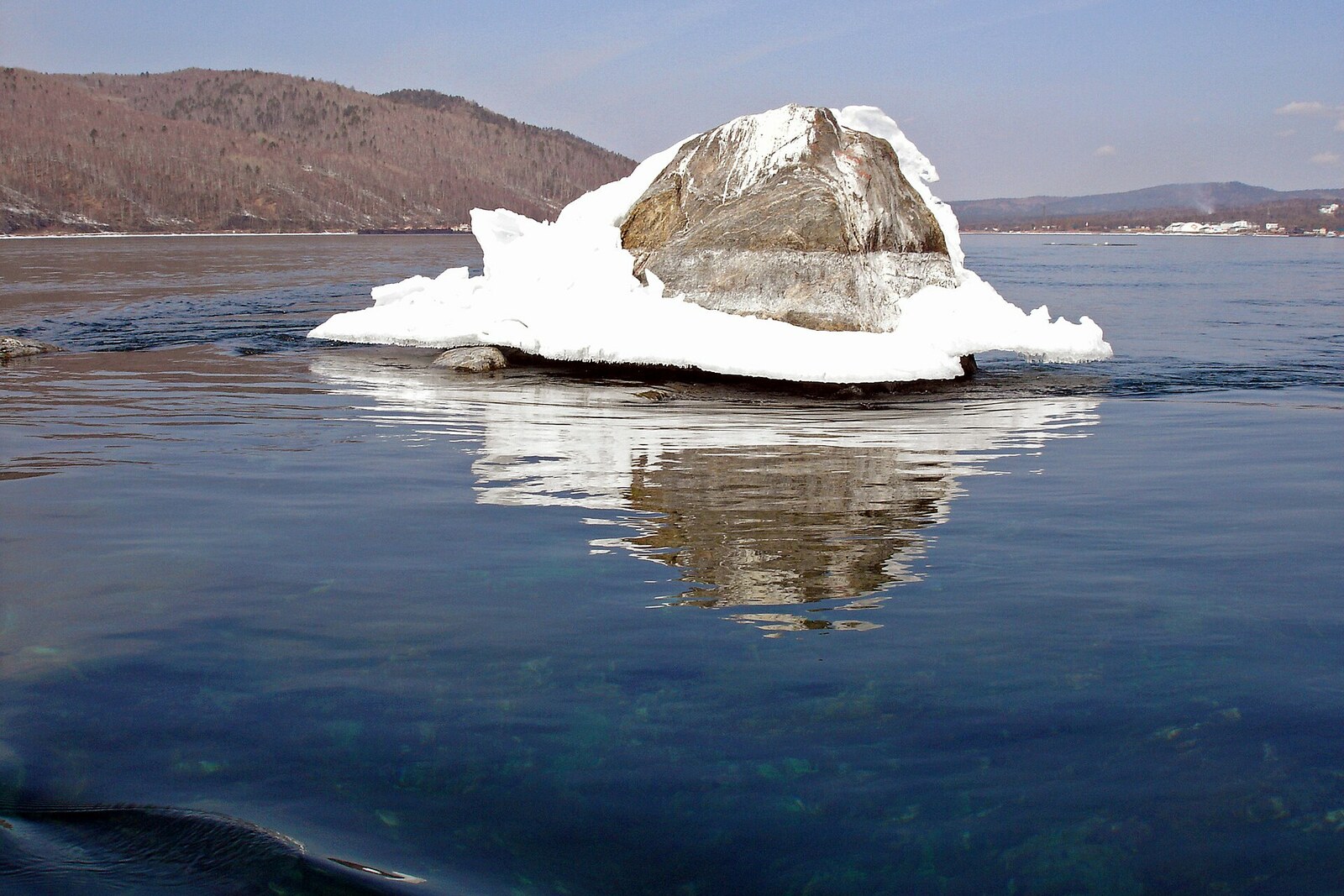 Shaman Rock at the source of the Angara River