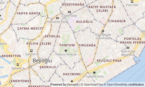 Walk map: Galata and Beyoğlu: From the Harbour to Taksim Square