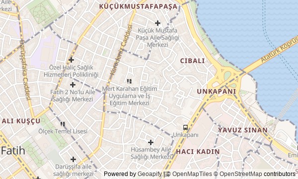 Walk map: From Süleymaniye Mosque to Balat: Hills of the Golden Horn
