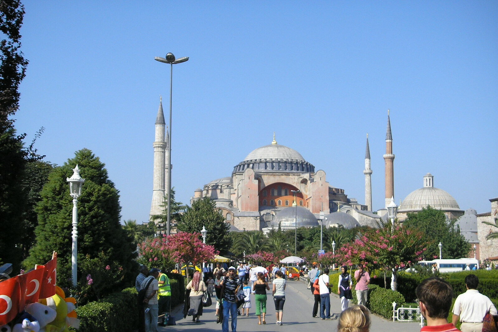 Exterior view of Hagia Sophia in Istanbul