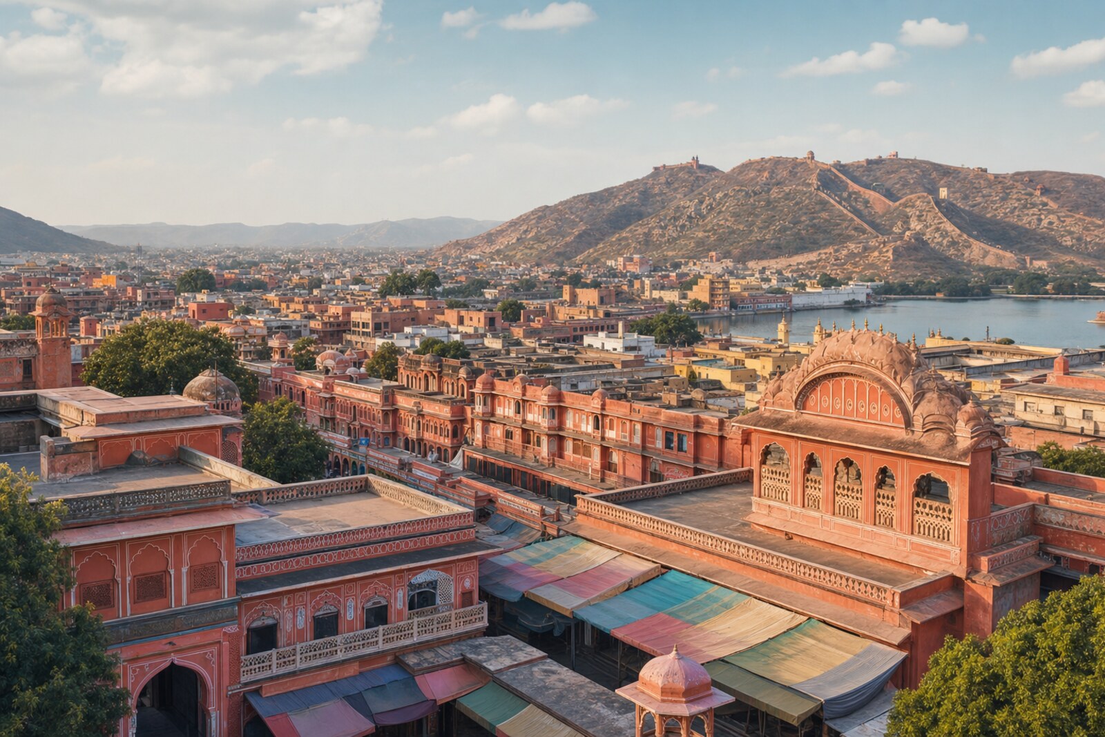 Editorial hero image generated for the city of Jaipur