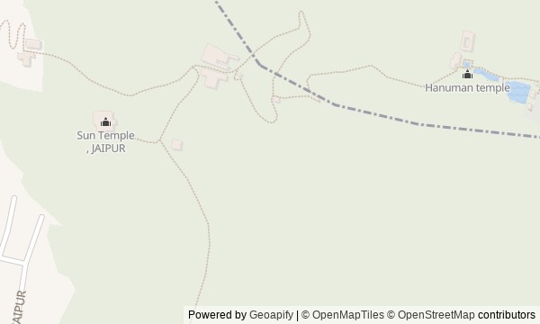 Walk map: Galtaji: Across the Ridge into the Sacred Valley