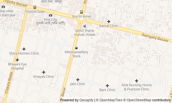 Walk map: The Trading Streets of Old Jaipur