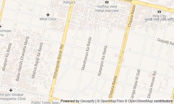 Walk map: Old Jaipur: Urban Grid and Royal Quarter