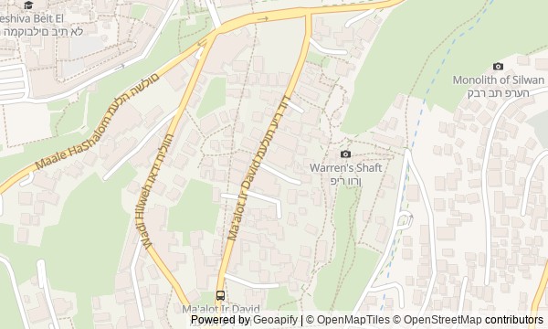 Walk map: From Gihon Spring to Temple Mount: Jerusalem from Below