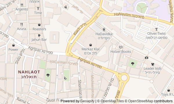Walk map: From Market to Courtyards: Living Jerusalem Beyond Agrippas