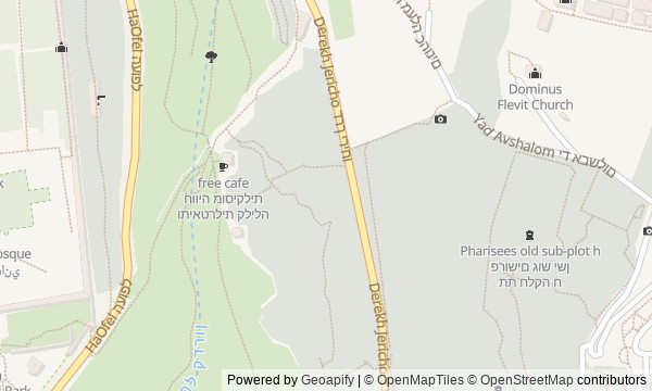 Walk map: From the Mount of Olives to the walls of Jerusalem