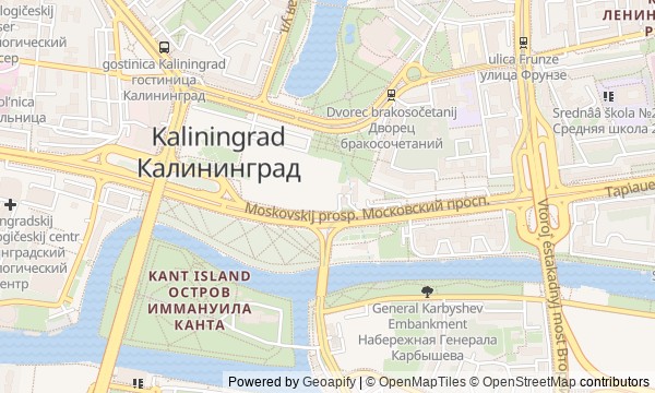 Walk map: Traces of Königsberg in Kaliningrad: From King's Gate to Friedrichsburg Fortress