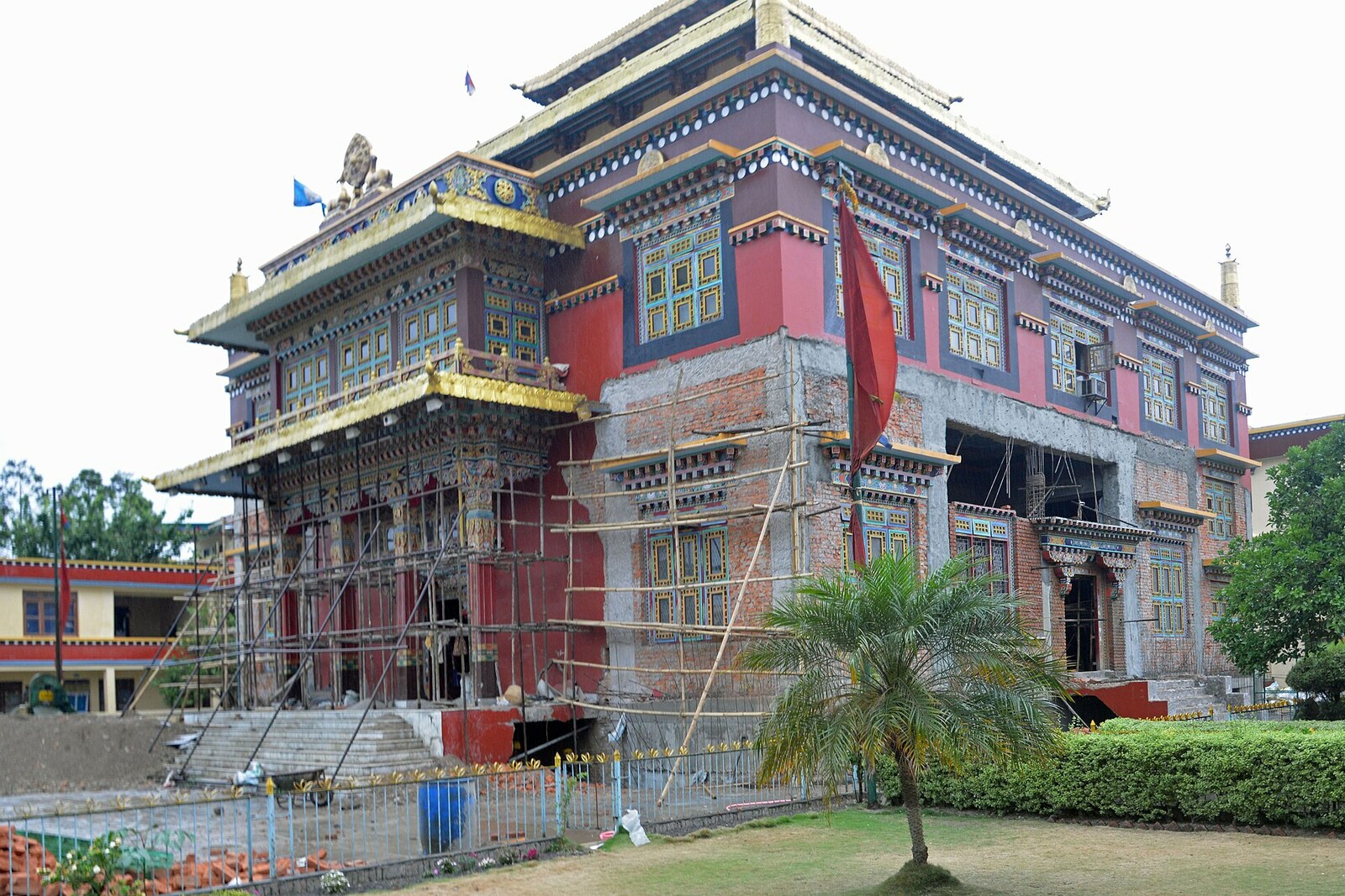 Monasterio de Shechen en el barrio de Boudha, Katmandú.