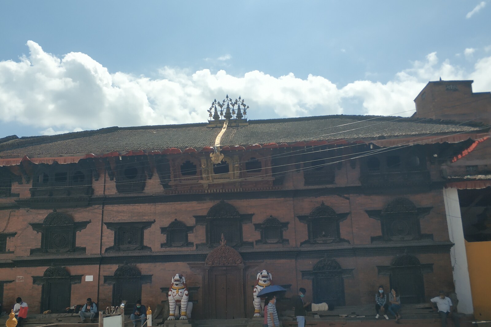 La Kumari Ghar sur la place Durbar de Katmandou