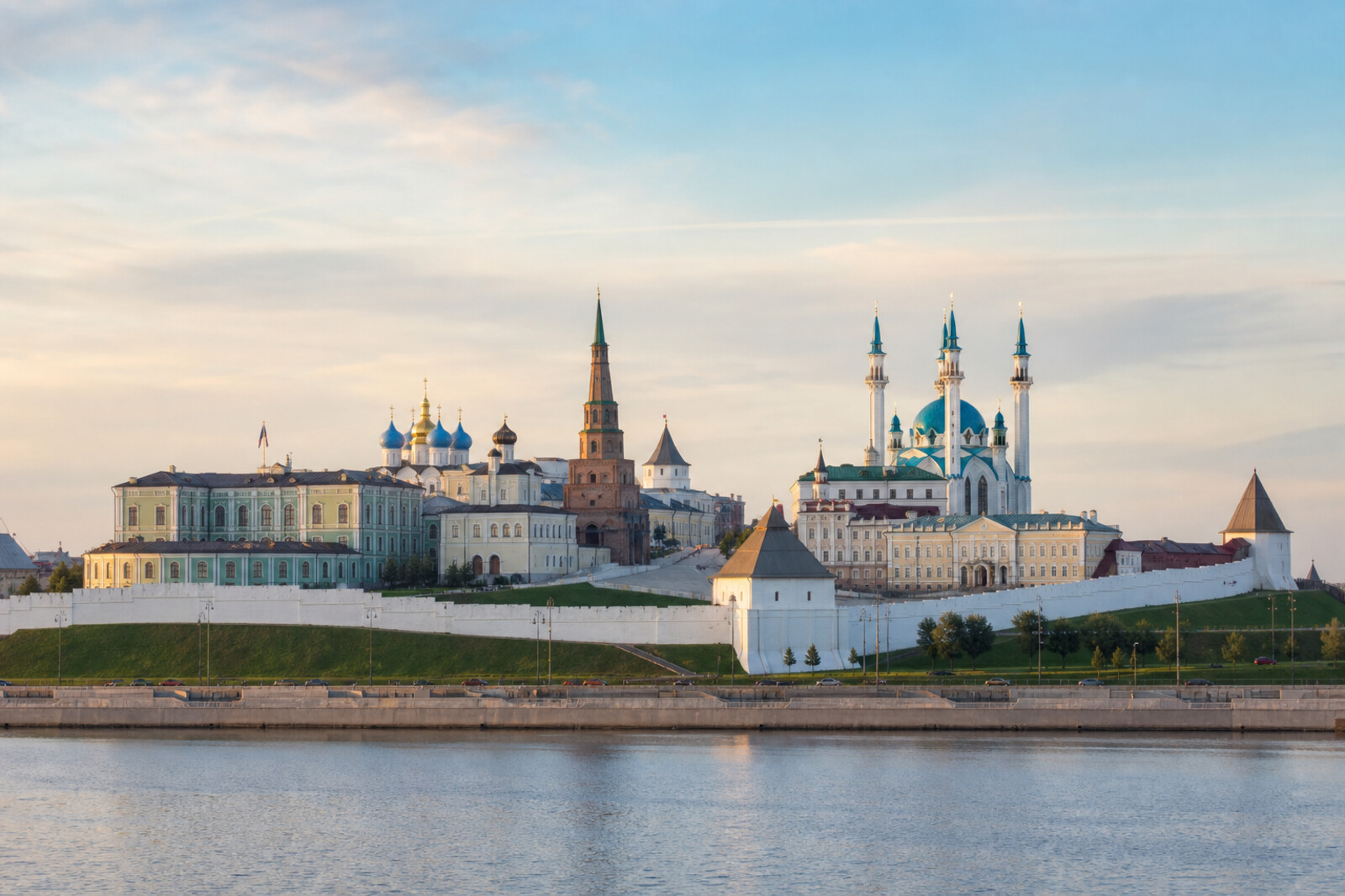 Generated editorial hero image of the city of Kazan