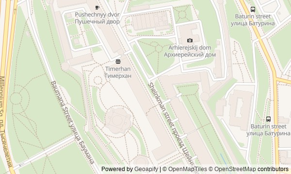 Walk map: Kazan Kremlin: Fortress and Two Faiths