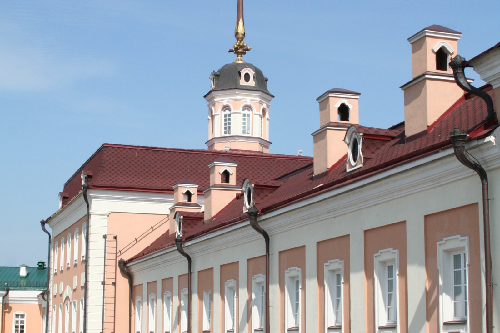 The buildings and interior space of the Cannon Yard in the Kazan Kremlin.