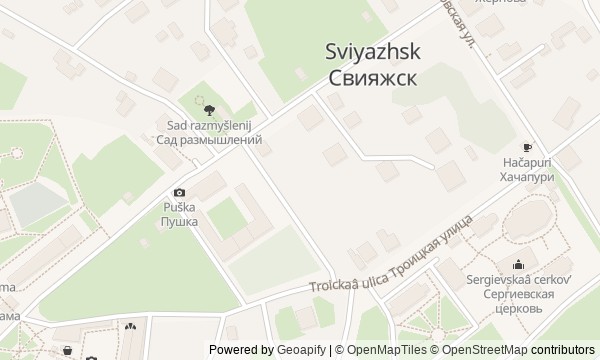 Walk map: Sviyazhsk: Fortress, Town, and Monasteries
